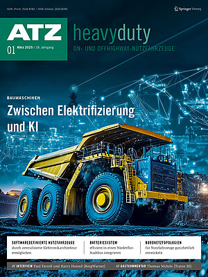 Cover der Zeitschrift ATZheavy duty: Ausgabe 01-2025